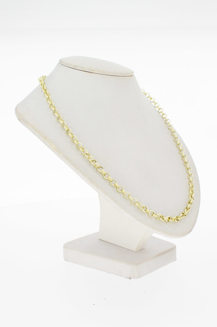 Gouden Jasseron ketting 14 Karaat - 46 cm