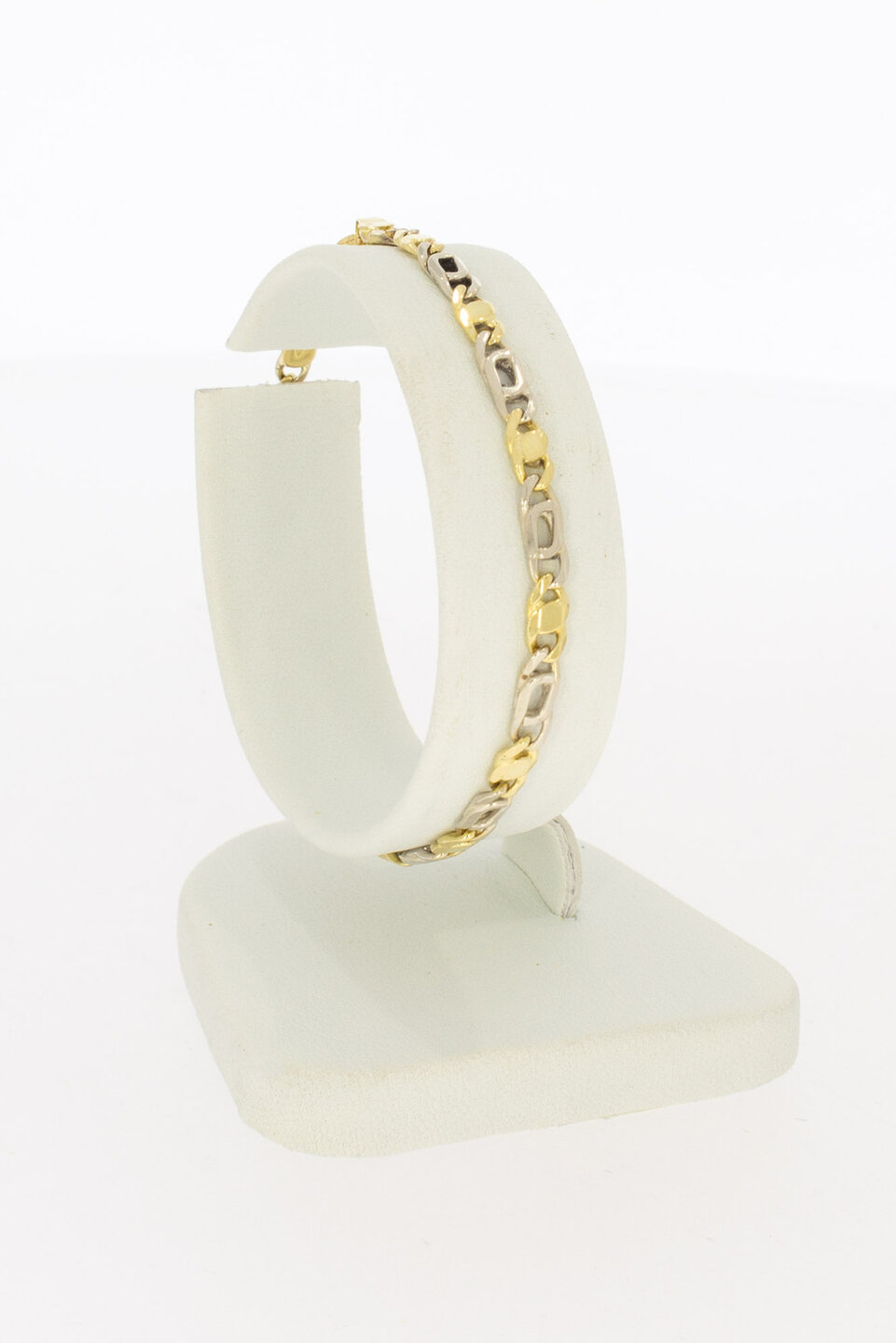 18 karaat Figaro armband - 16,5 cm
