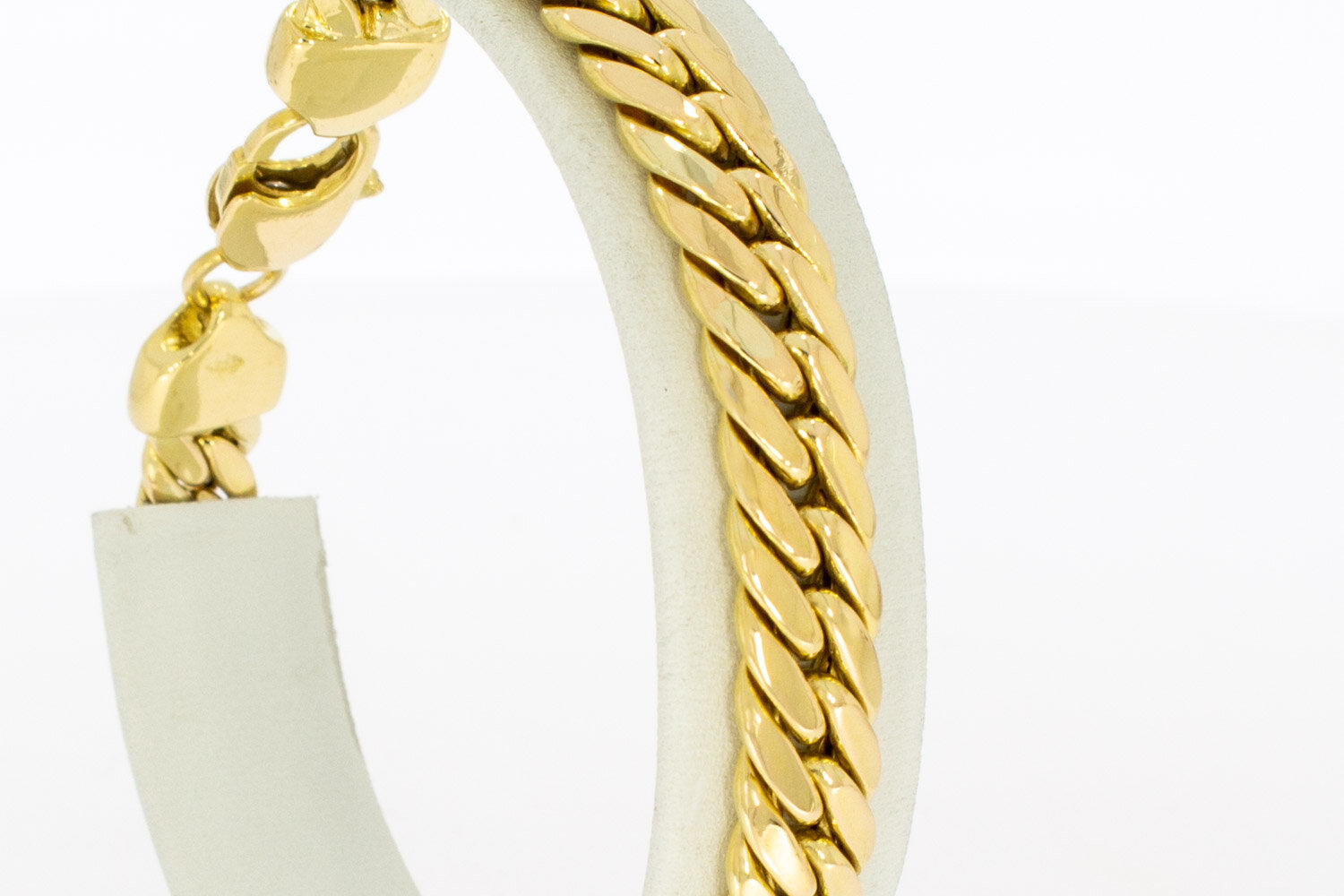 Gourmet armband 18 karaat  - 21,5 cm