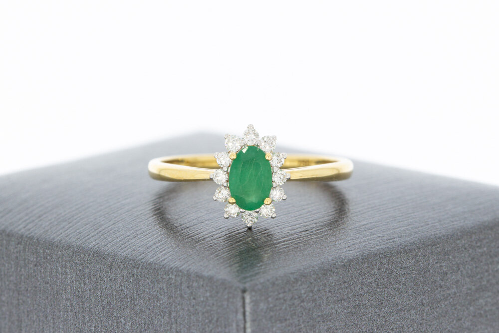 18 karaat gouden damesring - 17,3 mm