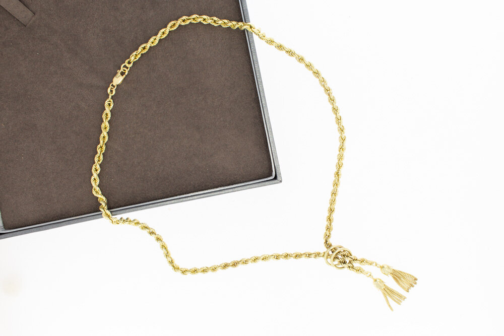 14 karaat gouden Koordketting - 48 cm