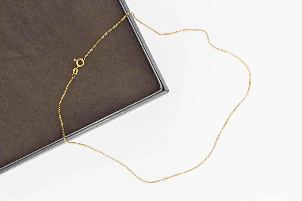 14 karaat Venetiaanse ketting - 43 cm