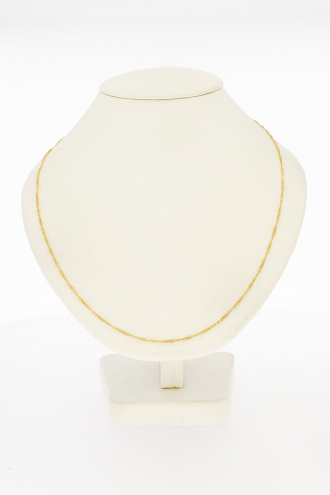 Gouden 14 karaat Gourmetketting - 50,2 cm