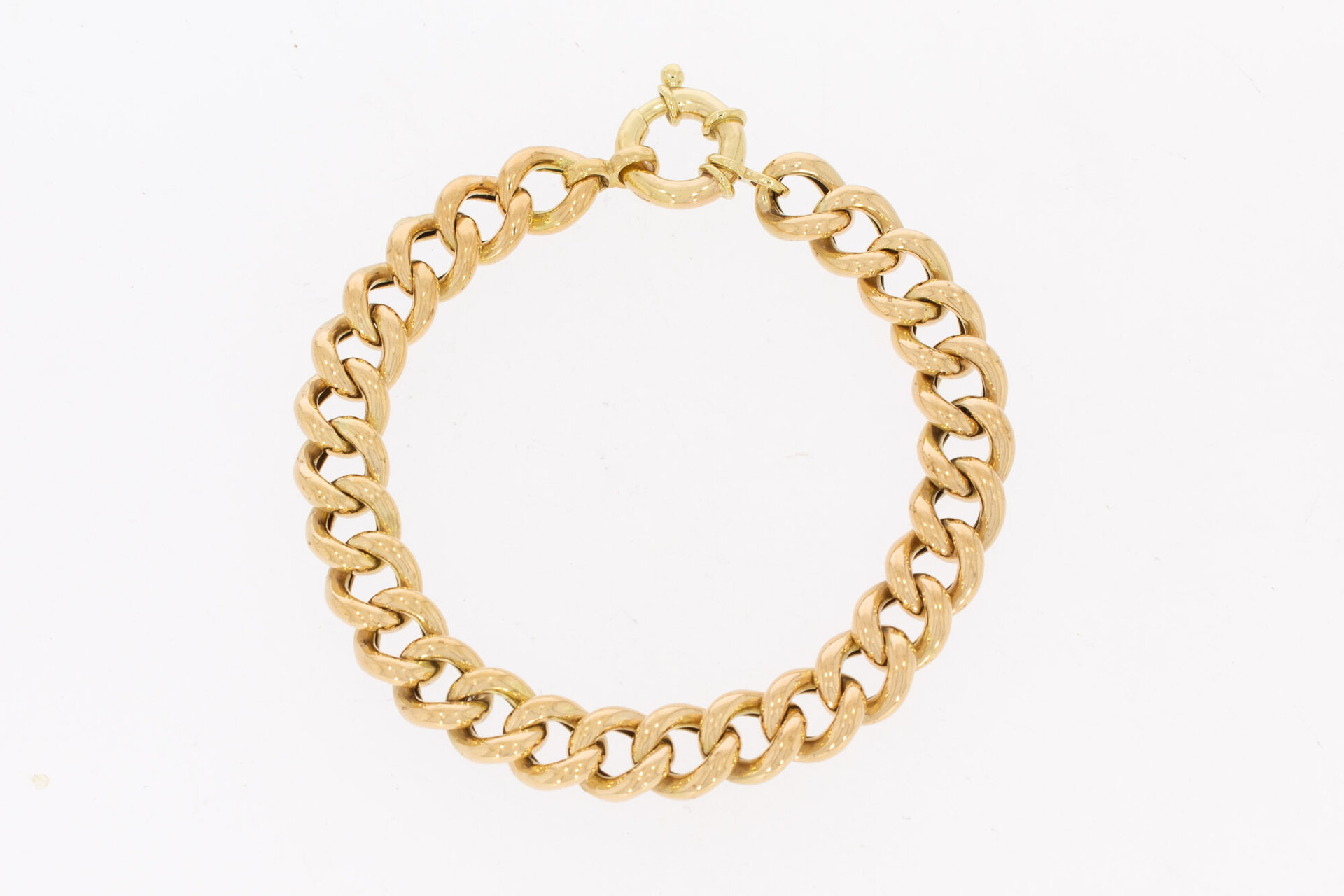 Gourmet armband 14 karaat - 20,5 cm