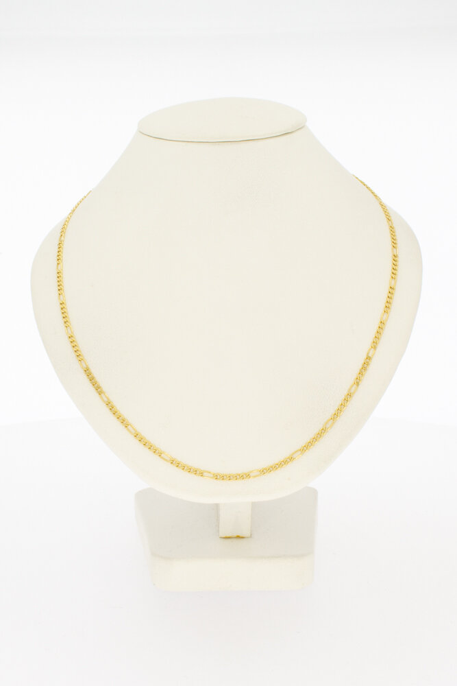 14 karaat Figaro ketting - 55,3 cm