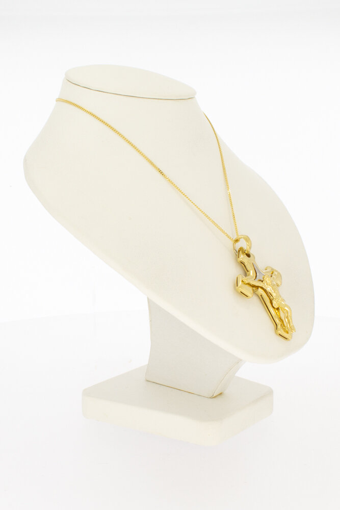 14 karaat geel gouden Kruis - 3,8 cm