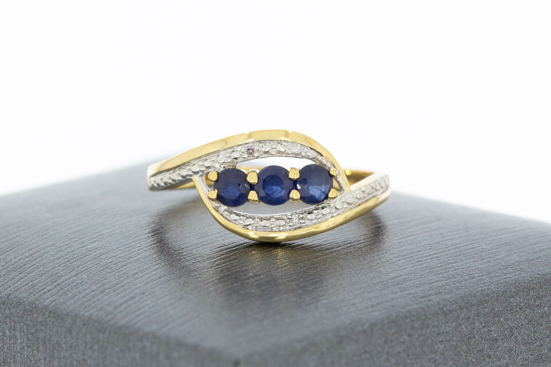 9 karaat dames Saffier ring - 16,6 mm