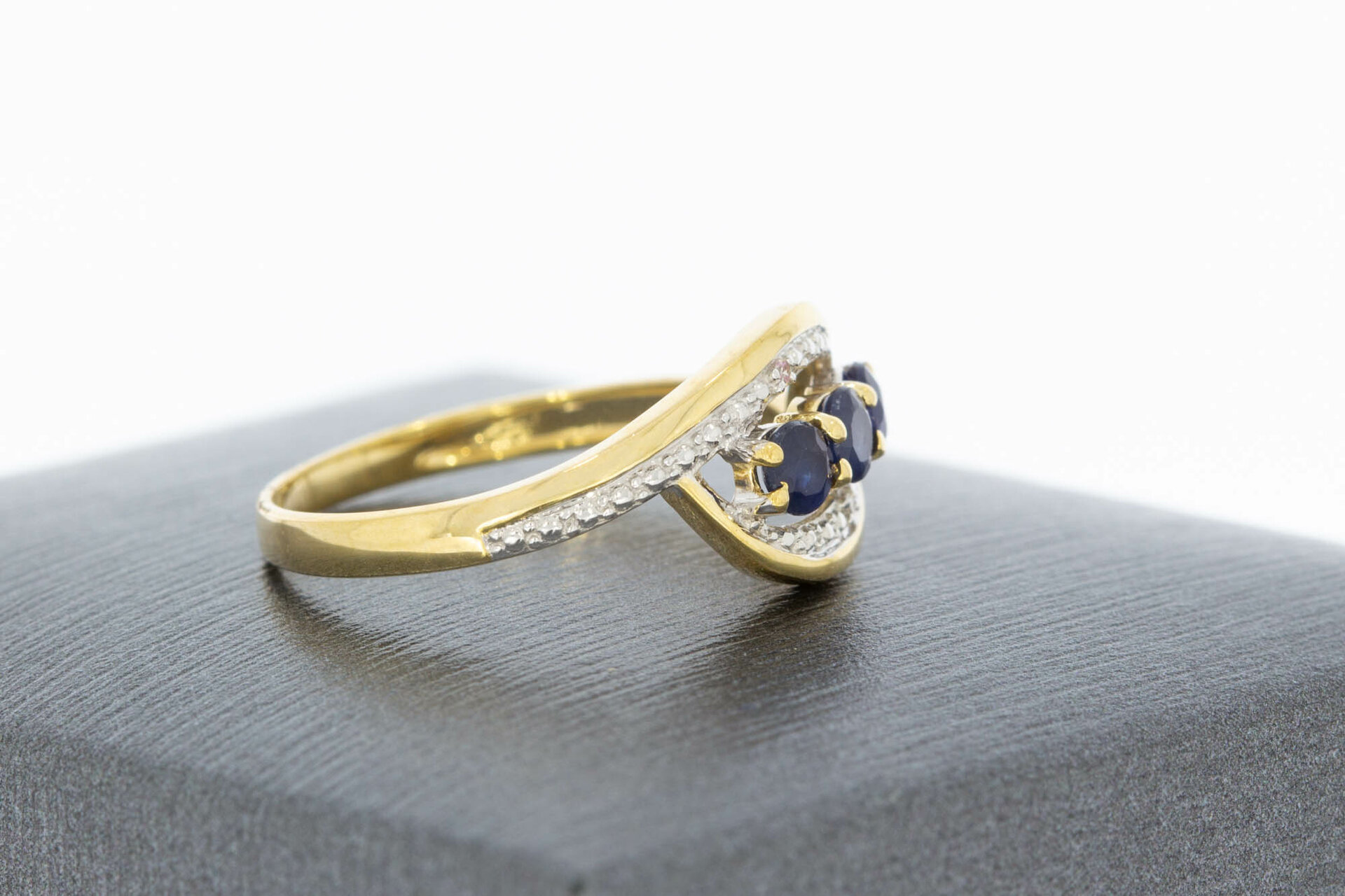 9 karaat dames Saffier ring - 16,6 mm