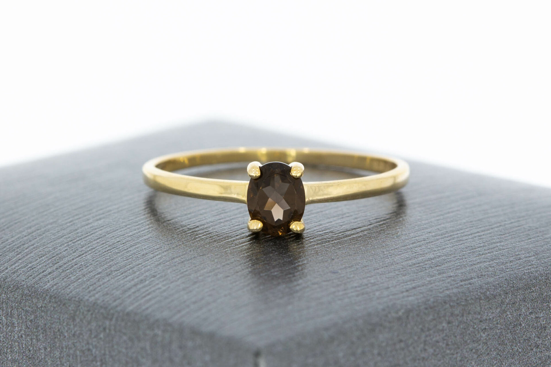 9 karaat (gele) solitaire ring - 16,8 mm