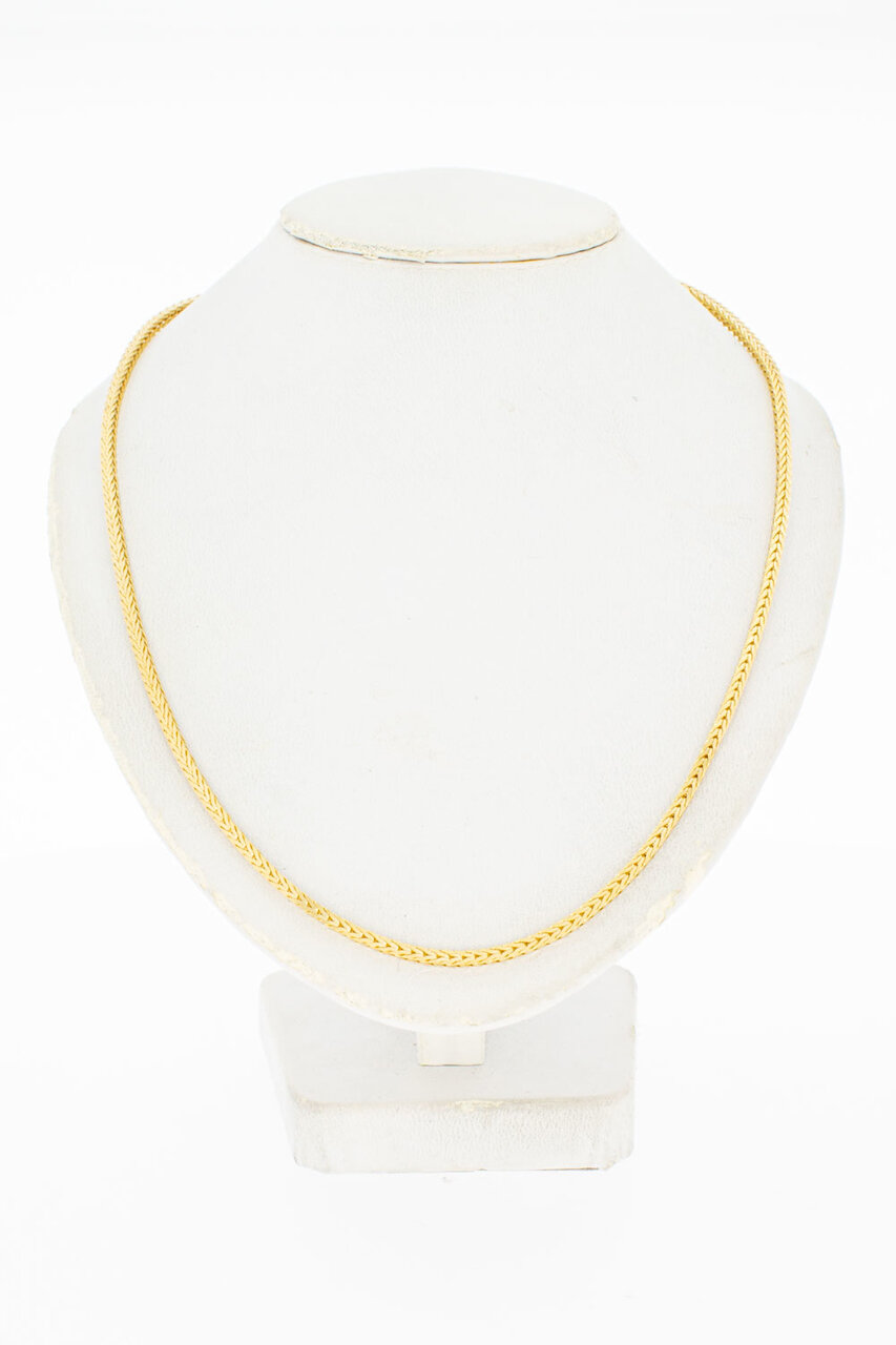 Geelgouden Vossenstaart ketting - 60,8 cm