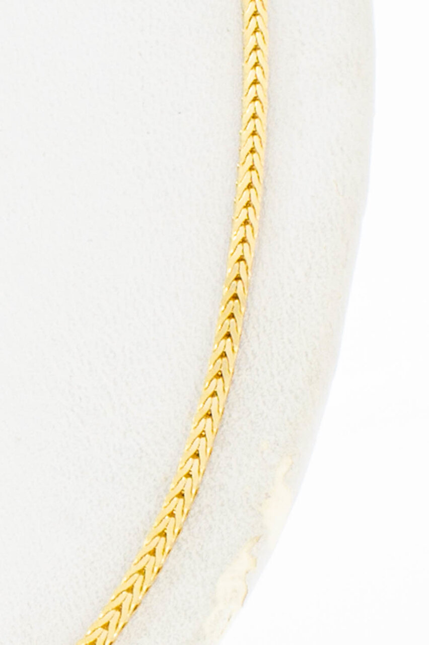 Geelgouden Vossenstaart ketting - 60,8 cm