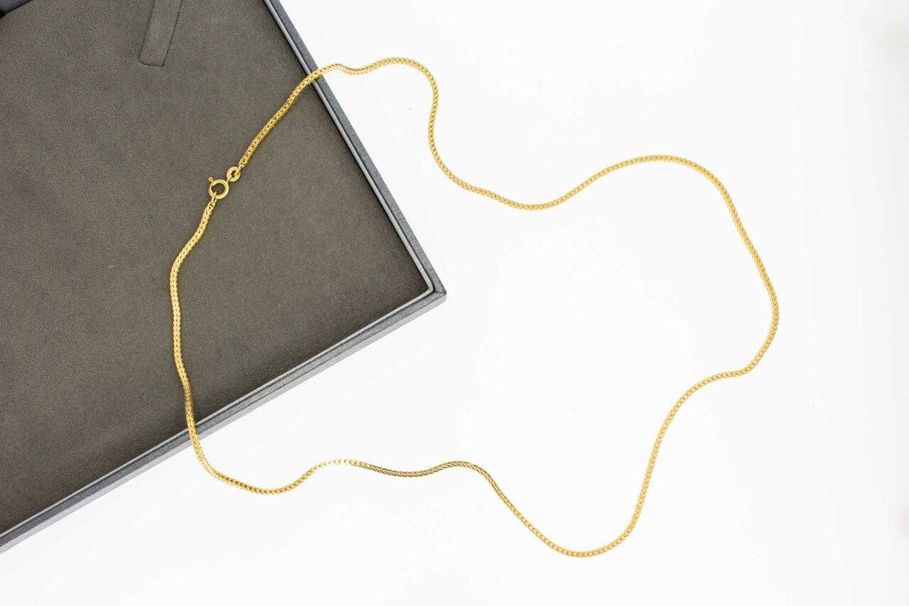 Geelgouden Vossenstaart ketting - 60,8 cm