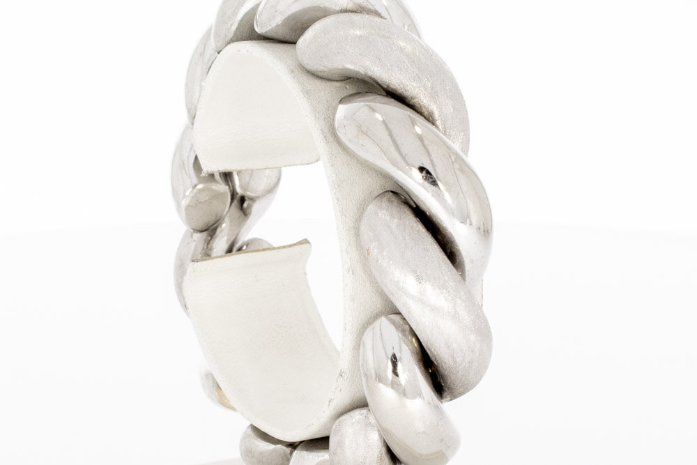 18 Karaat San Marco armband wit goud - 20 cm