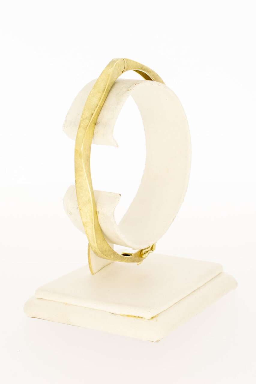 Geelgouden 14 karaat Slavenarmband