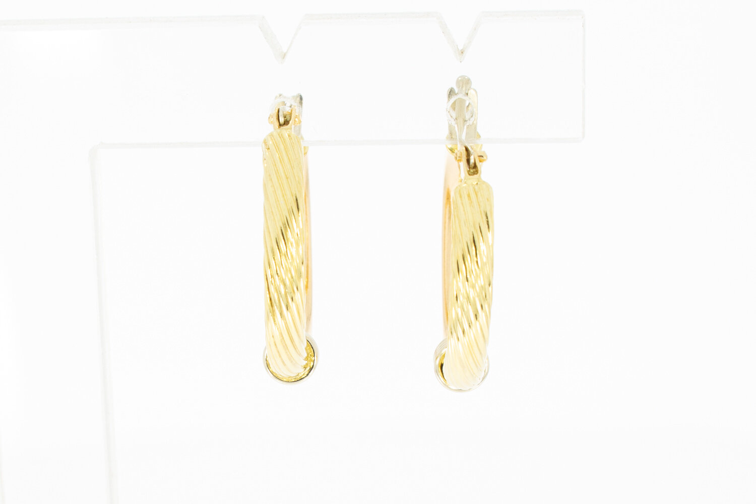 18 Karaat tricolor goud Creolen - 2,1 cm