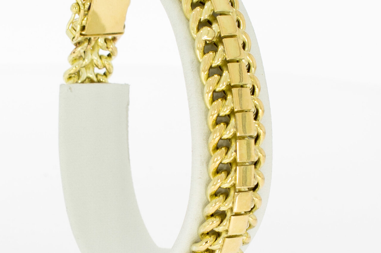 14 Karaat Gourmet Rug armband - 18,5 cm