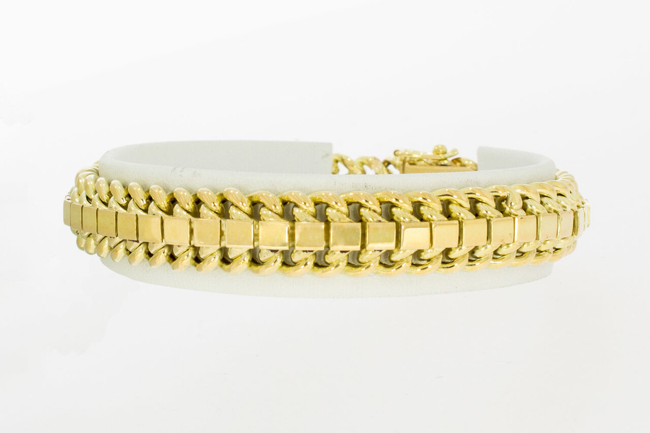 14 Karaat Gourmet Rug armband - 18,5 cm