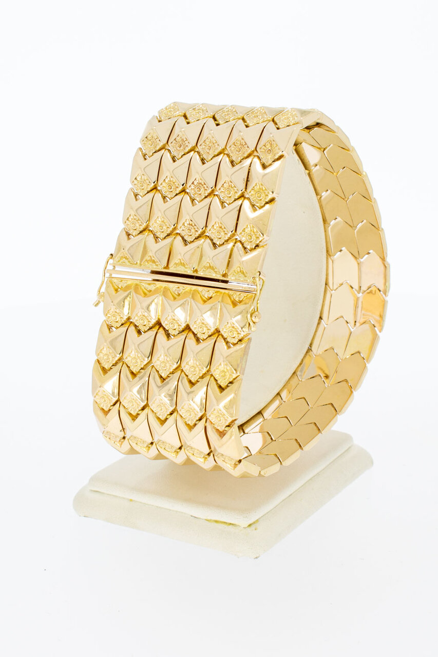 18 Karaat Retro goudenarmband - 22,2 cm
