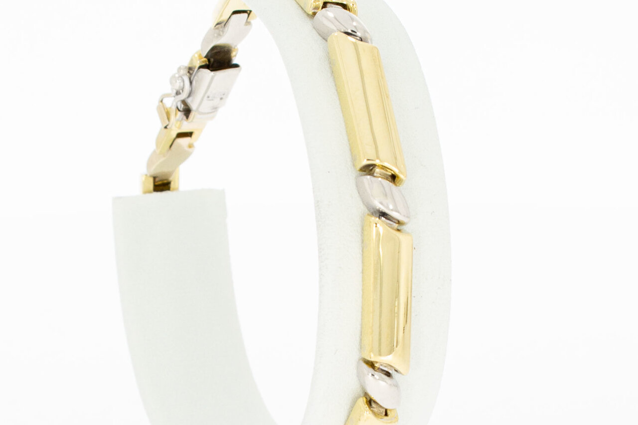 18 Karaat gouden Staafjes armband - 19,7 cm
