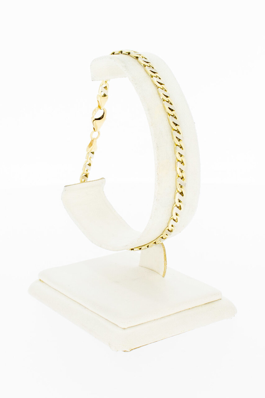 14 Karaat Valkoog armband goud - 21 cm