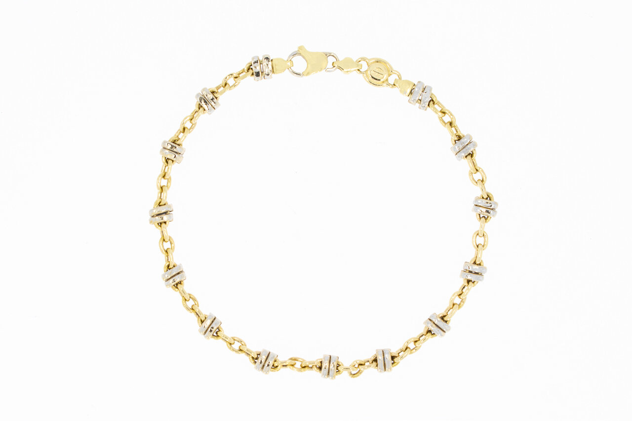 18 Karaat Anker armbandje goud - 21,6 cm