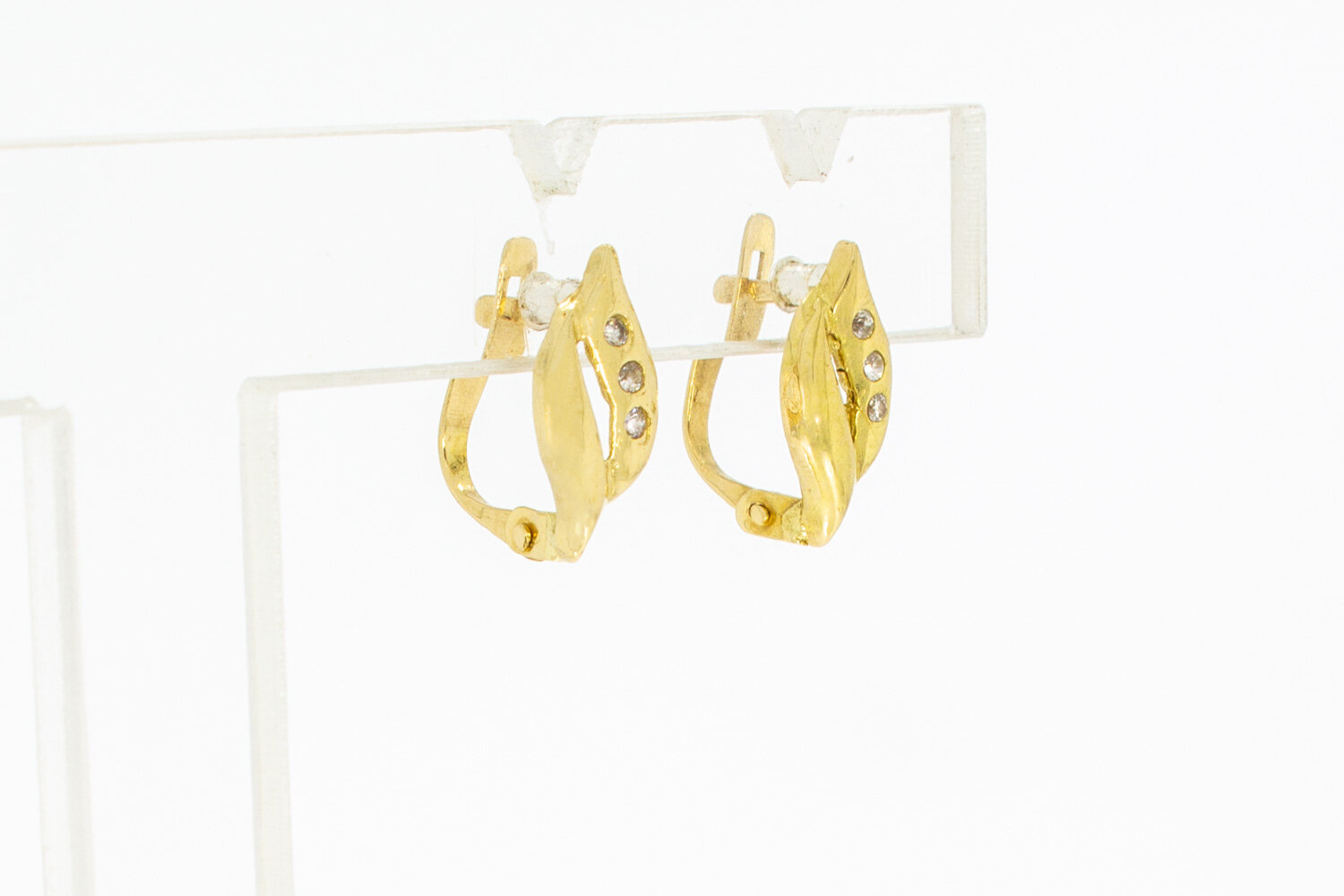 18 Karaat gouden Oorhangers - 12,5 mm