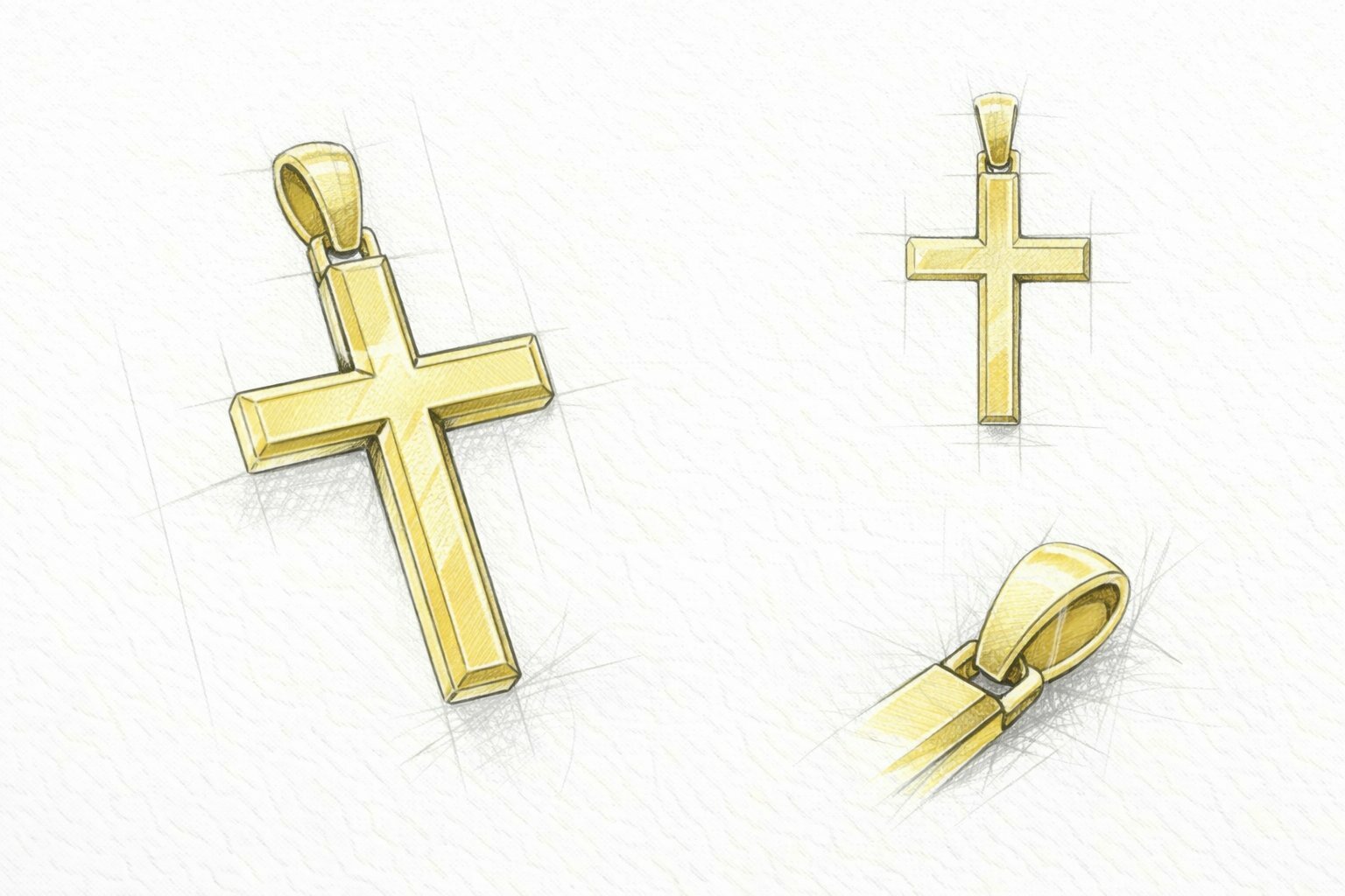 Gouden kruis hanger laten maken | ANRO Juweliers