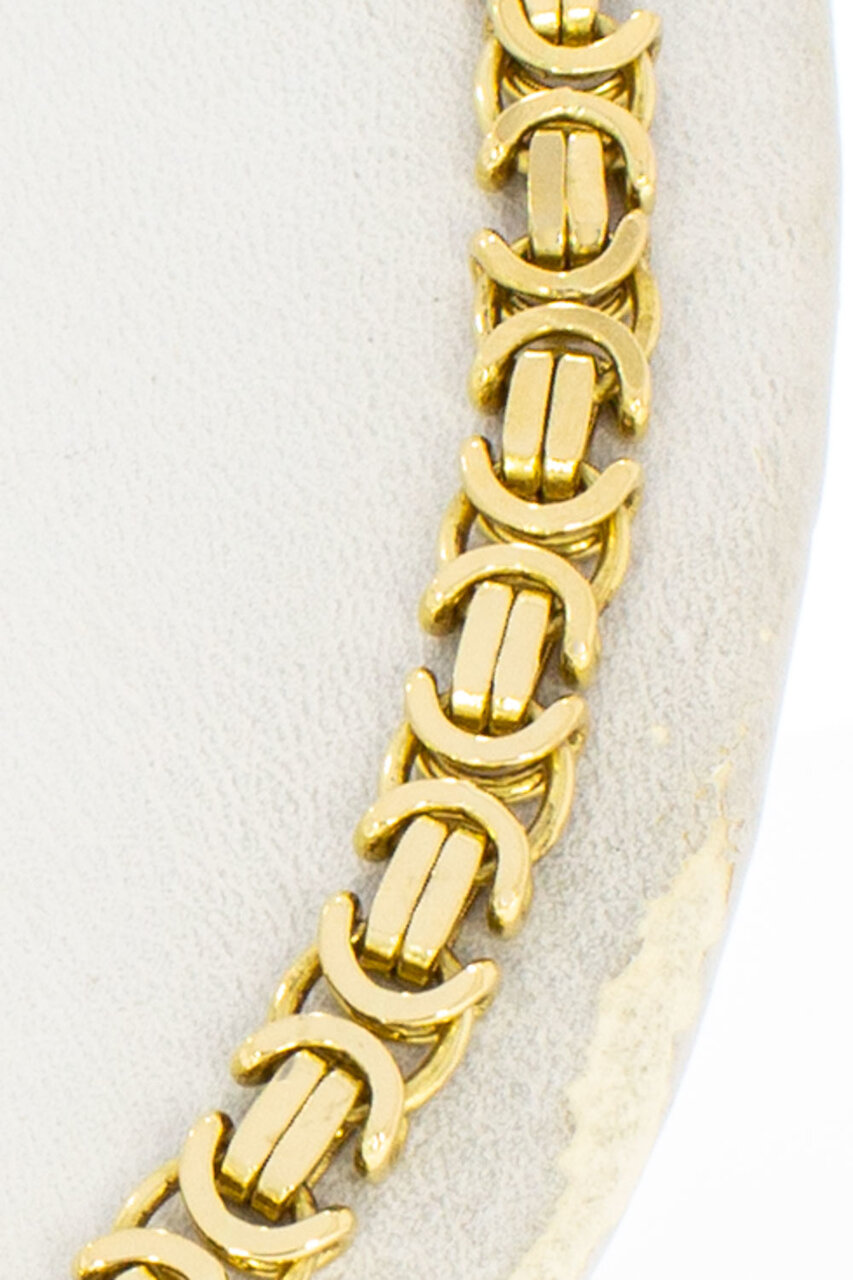18 Karaat goud platte Koningsketting - 62,9 cm