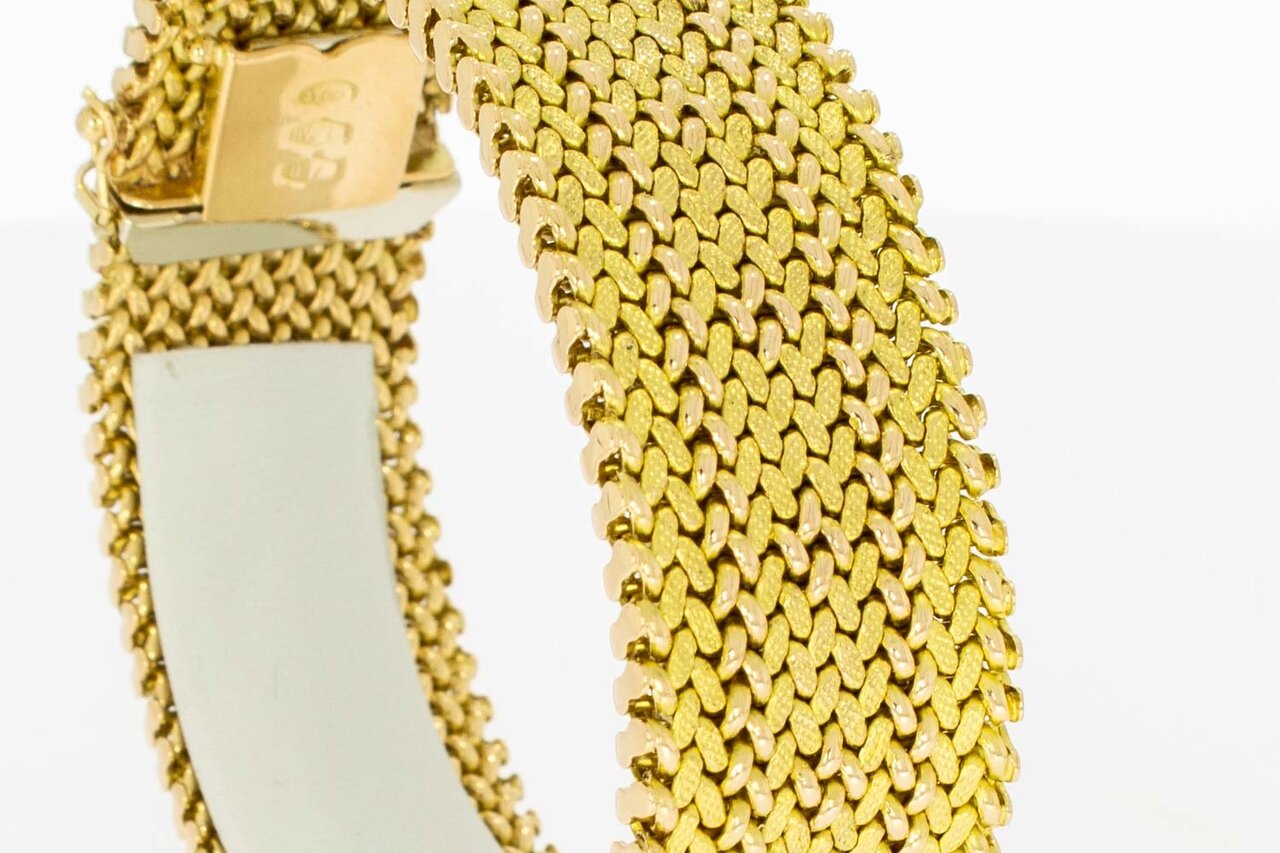 18 Karaat Gevlochten armband - 19,2 cm