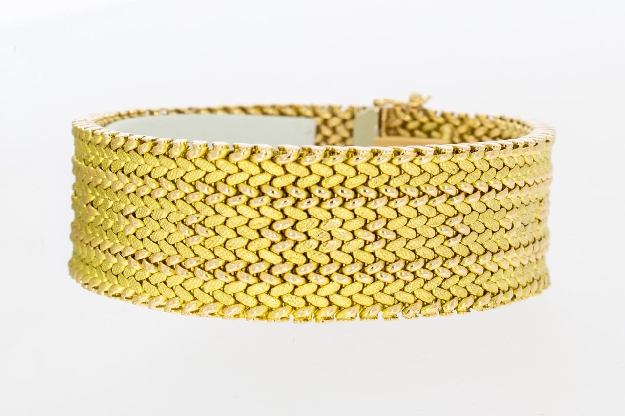 18 Karaat Gevlochten armband - 19,2 cm