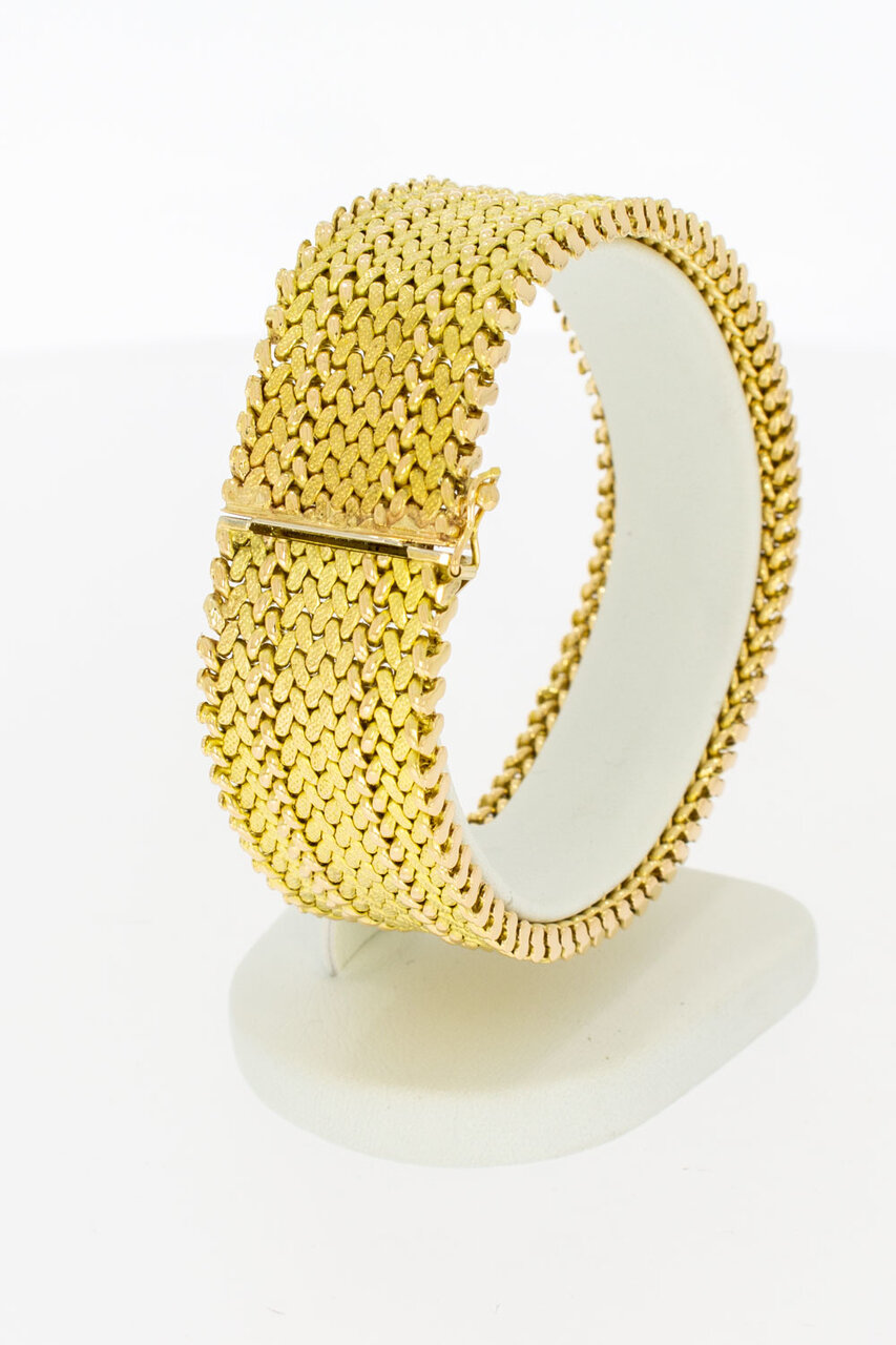 18 Karaat Gevlochten armband - 19,2 cm