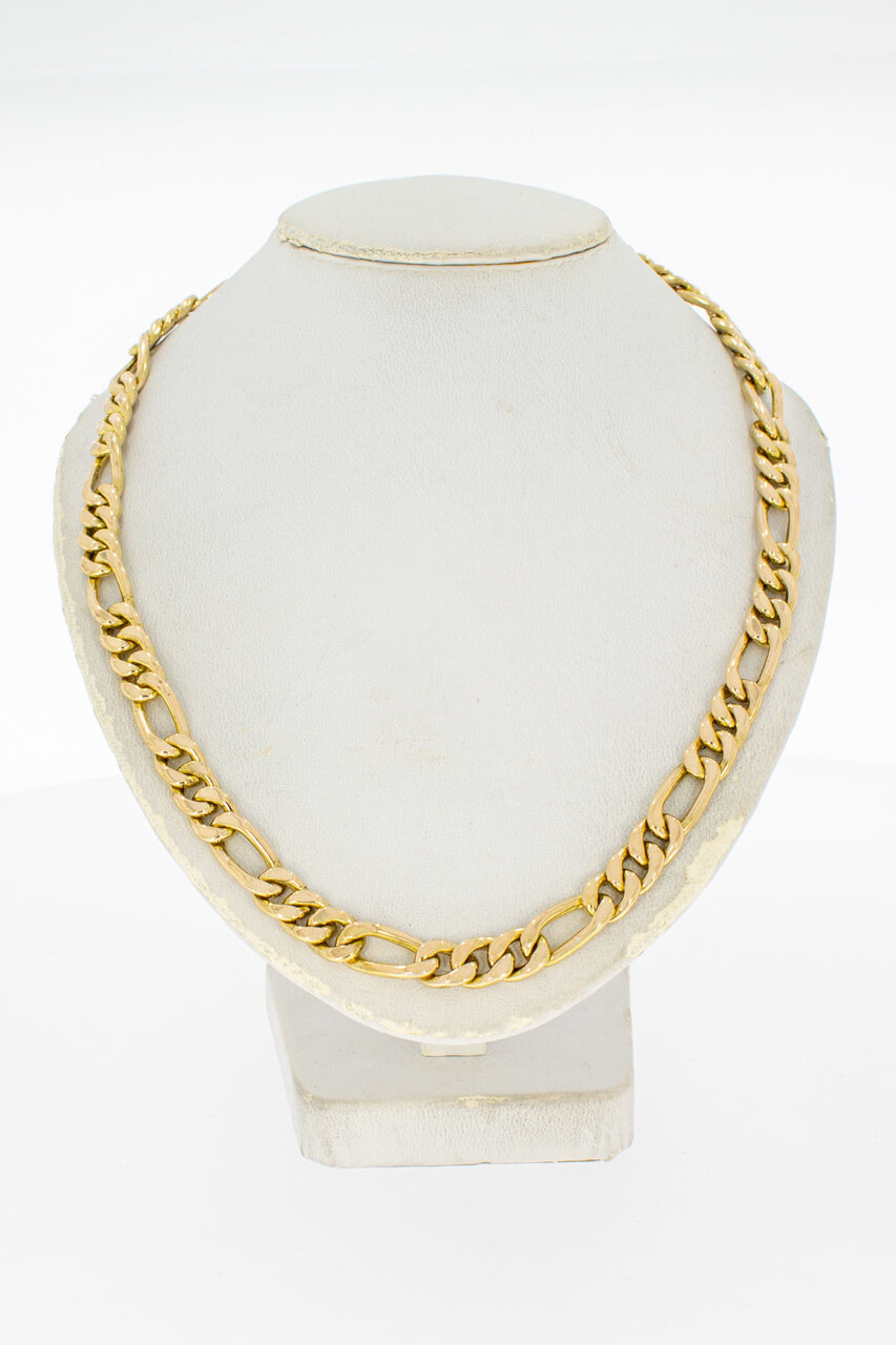 18 Karaat Figaro heren ketting - 84,2 cm
