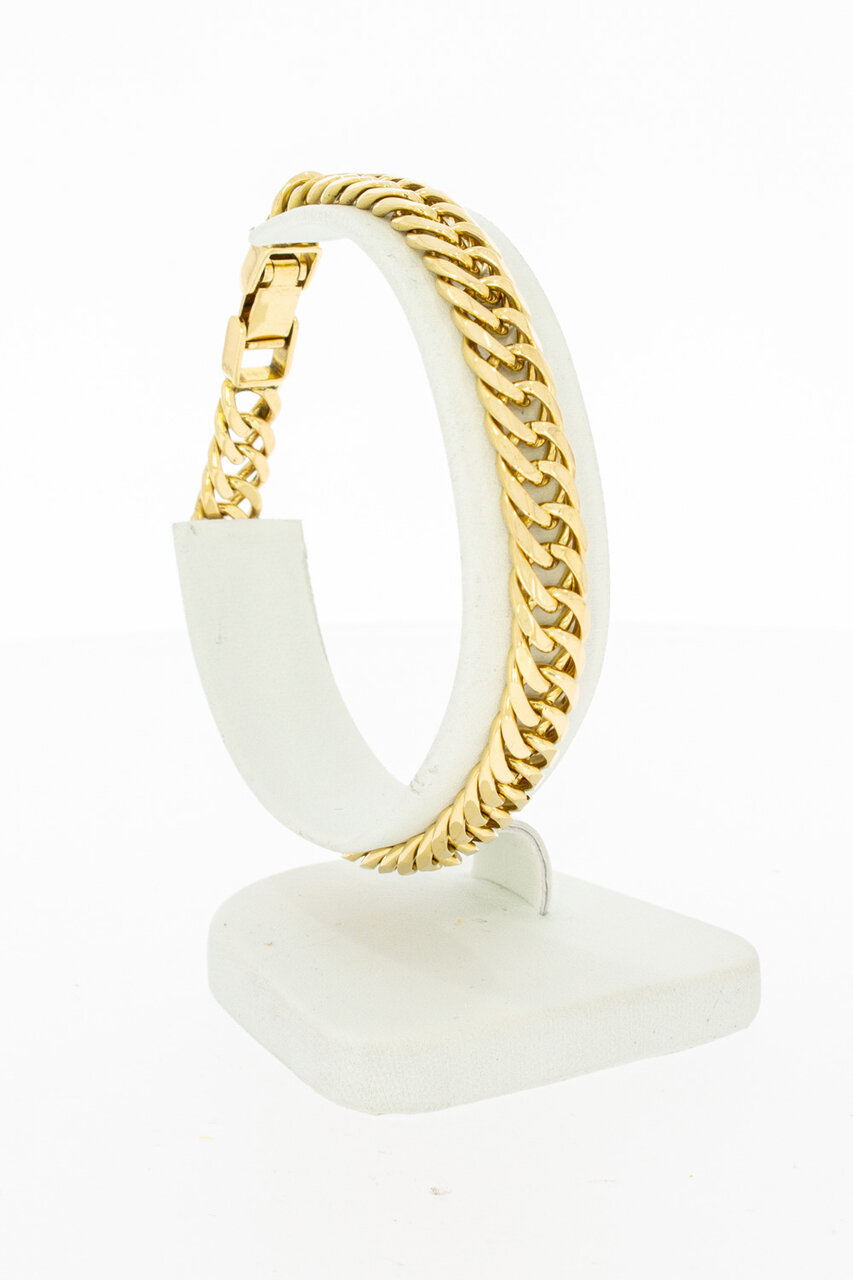 18 Karaat goud Gourmet armband - 19,4 cm