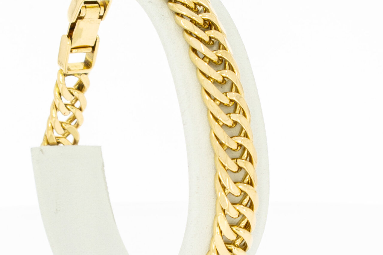 18 Karaat goud Gourmet armband - 19,4 cm
