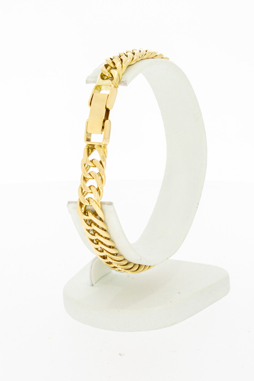 18 Karaat goud Gourmet armband - 19,4 cm