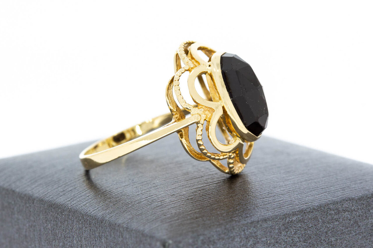 14 Karaat vrouwen Granaat ring - 18,2 mm