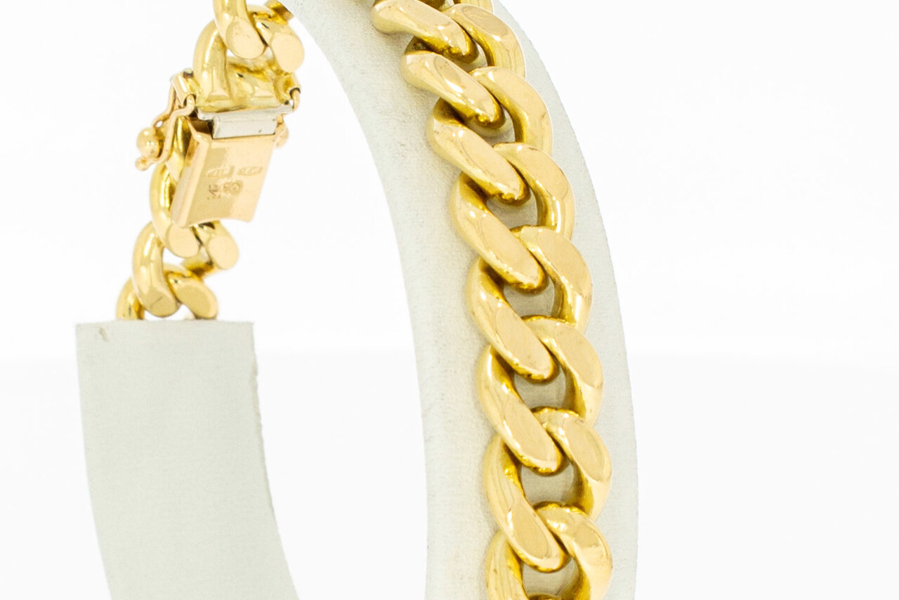Gourmet armband 18 Karaat goud - 20,2 cm
