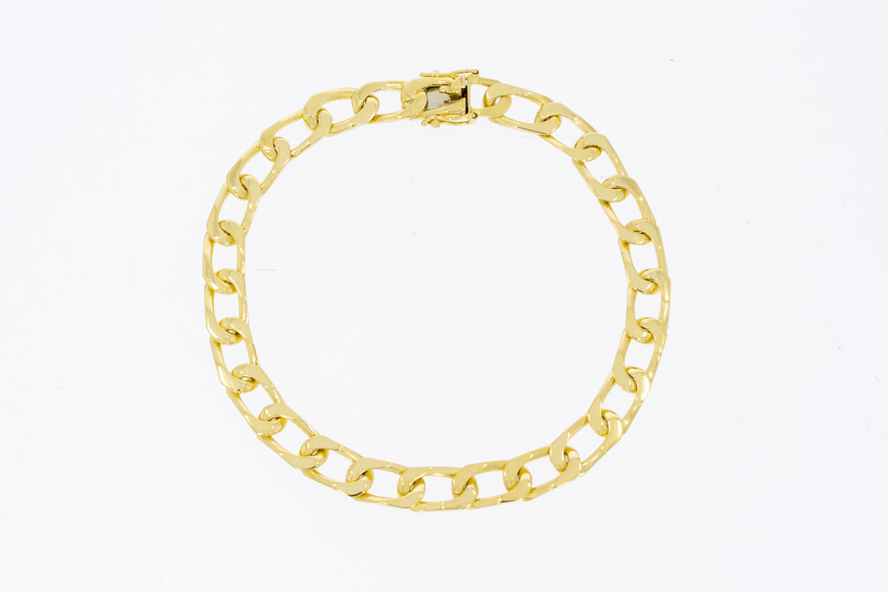 18 Karaat goud Gourmet armband - 20,7 cm