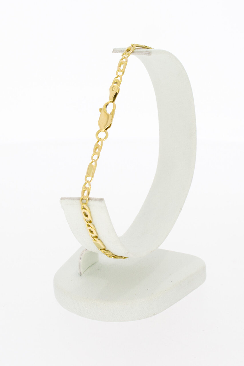 18 Karaat Valkoog armband - 20,7 cm