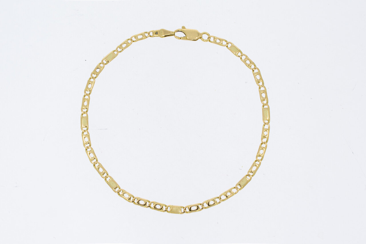 18 Karaat Valkoog armband - 20,7 cm