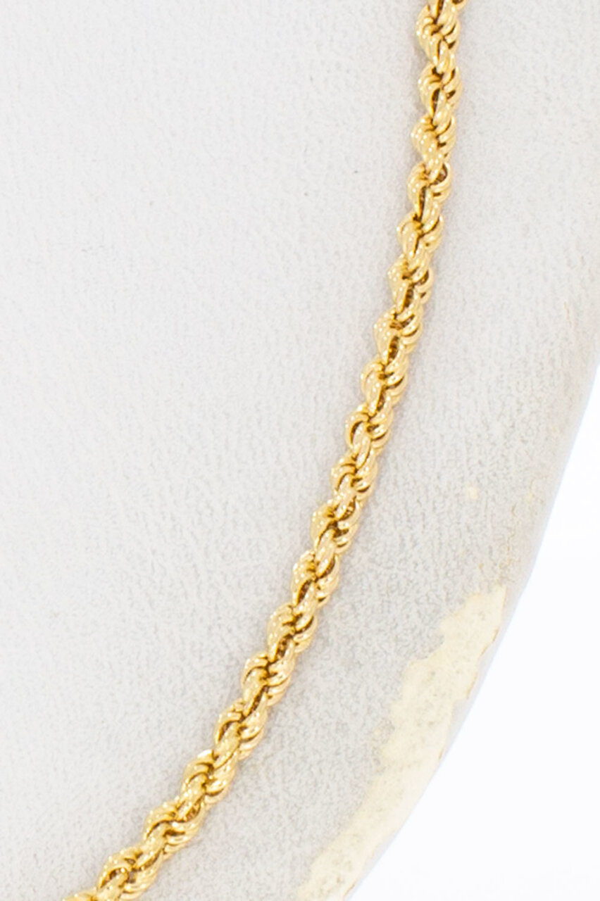 Koordketting 18 Karaat geelgoud - 71 cm