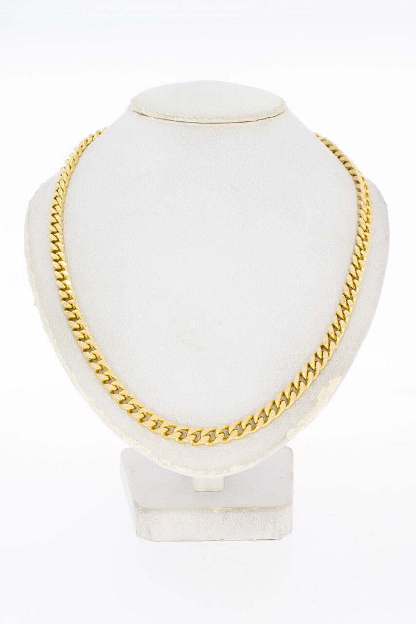 Gourmet ketting 18 Karaat goud - 63,9 cm