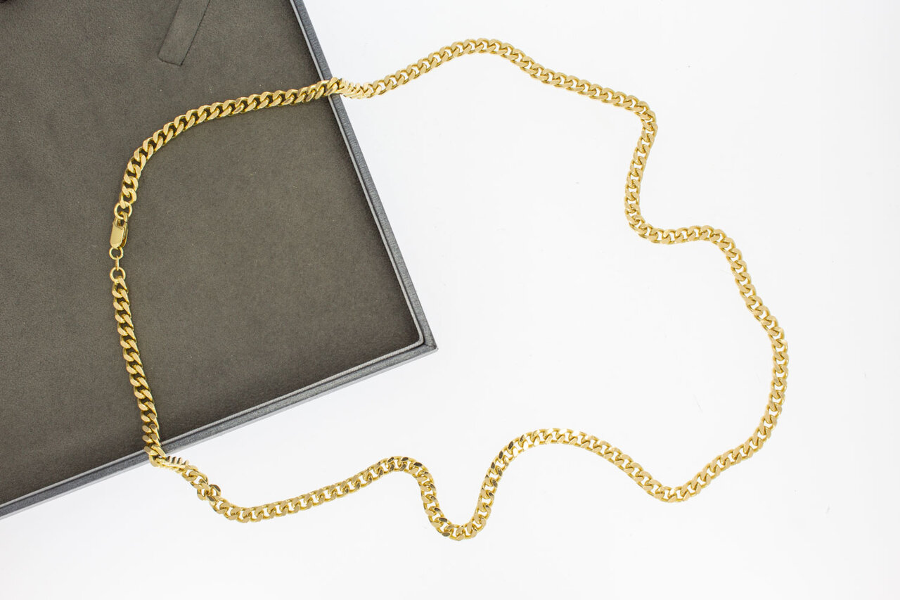 Gourmet ketting 18 Karaat goud - 63,9 cm