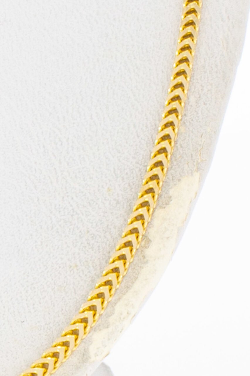 14 Karaat rosegouden ketting - 76 cm