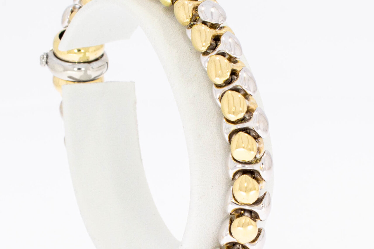 14 Karaat goud Popcorn armband - 18,5 cm