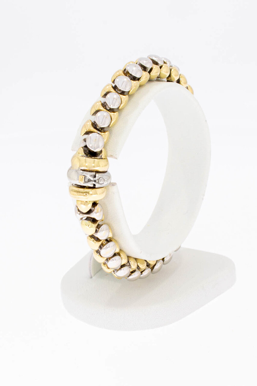 14 Karaat goud Popcorn armband - 18,5 cm