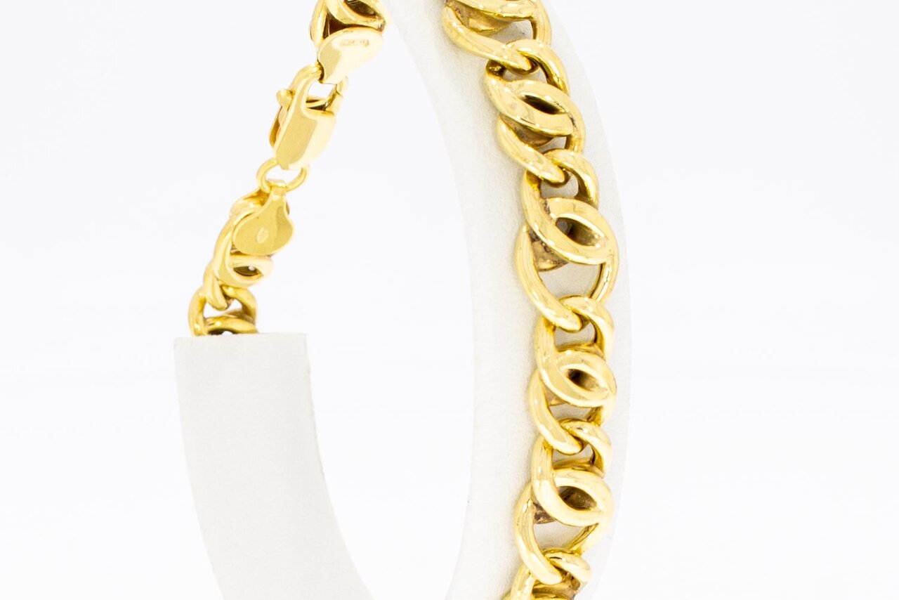 18 Karaat gouden Valkoog armband - 22,2 cm