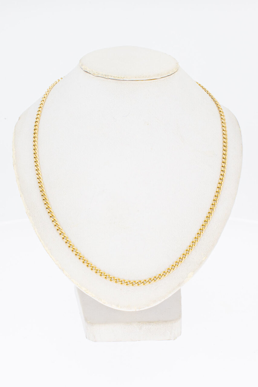 14 Karaat Gourmet schakelketting - 56,7 cm