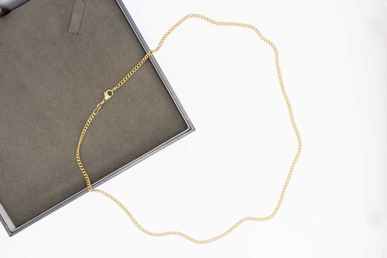14 Karaat Gourmet schakelketting - 56,7 cm