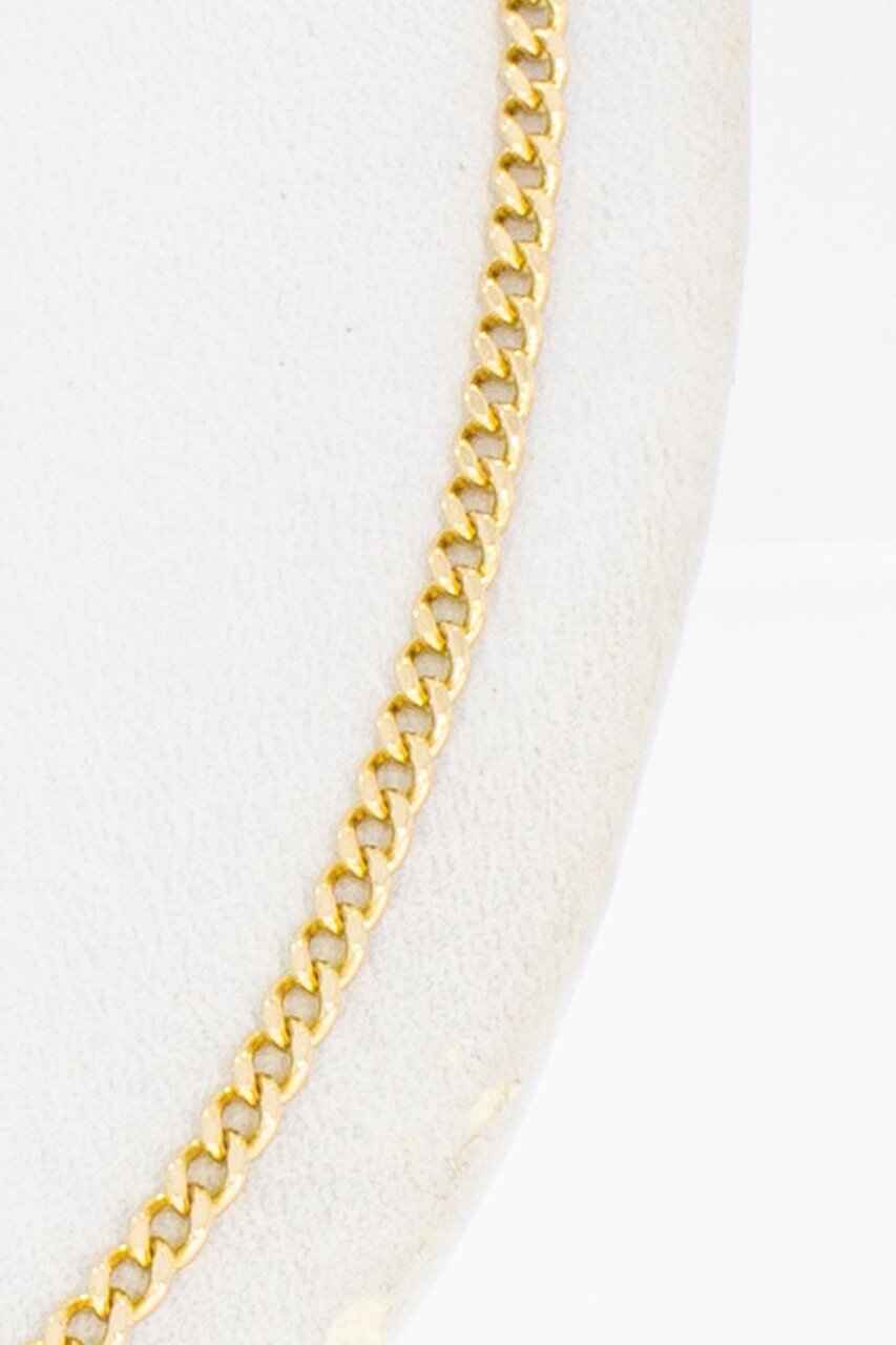 14 Karaat Gourmet schakelketting - 56,7 cm